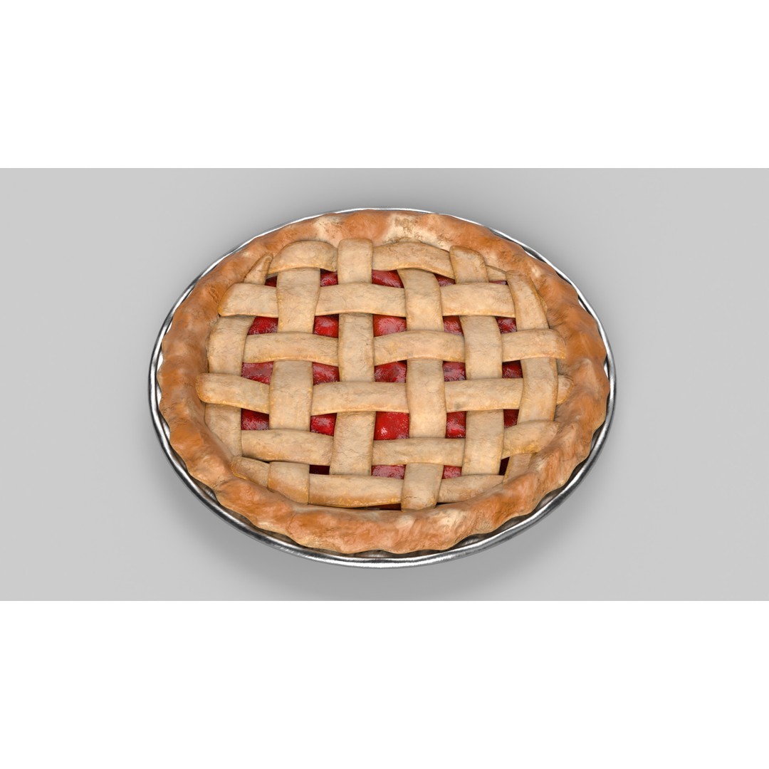 Cherry Pie 3D Model – Realistic PBR Game Asset, FBX - View 6