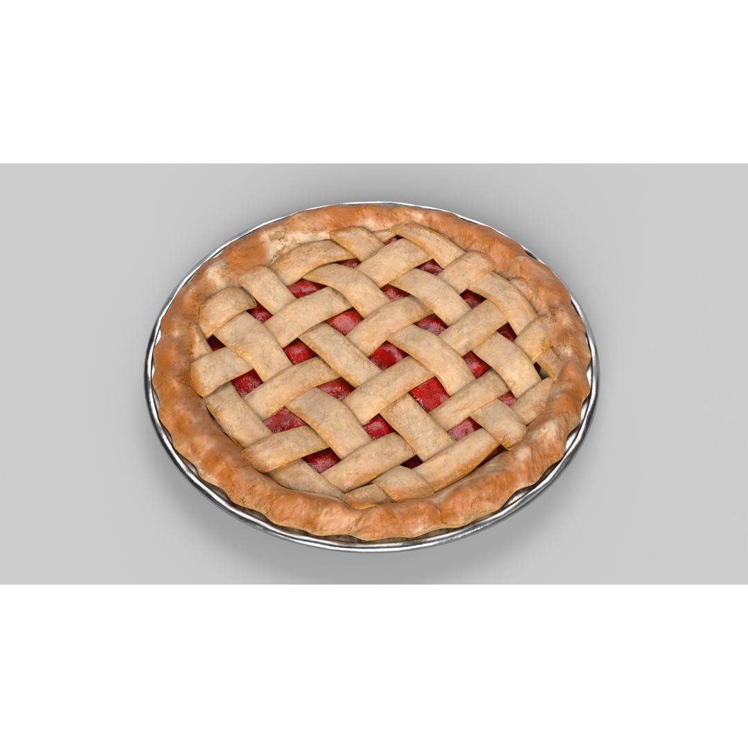 Cherry Pie 3D Model – Realistic PBR Game Asset, FBX - View 7