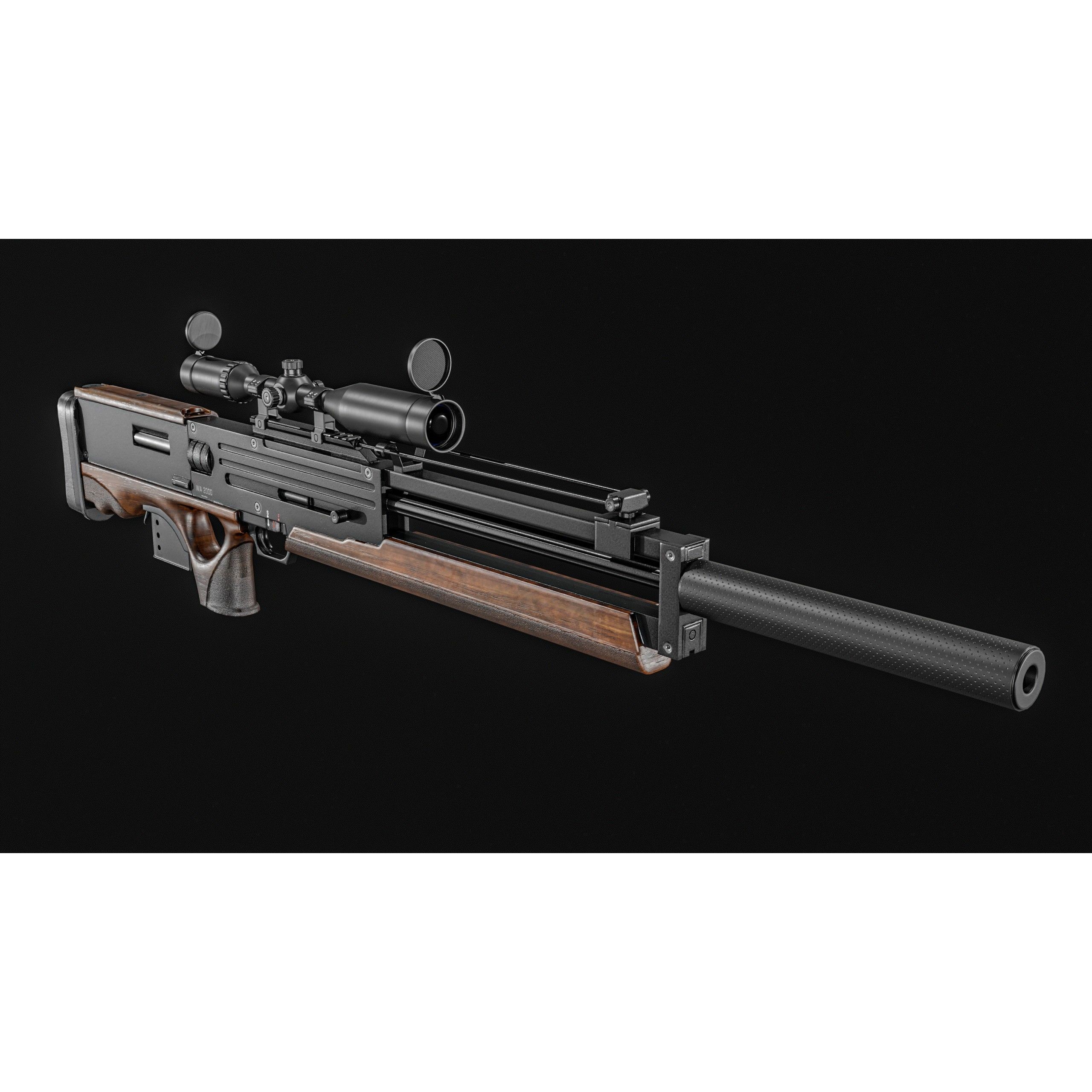 WA 2000 Sniper Rifle - Low-Poly Game-Ready 3D Model - View 27
