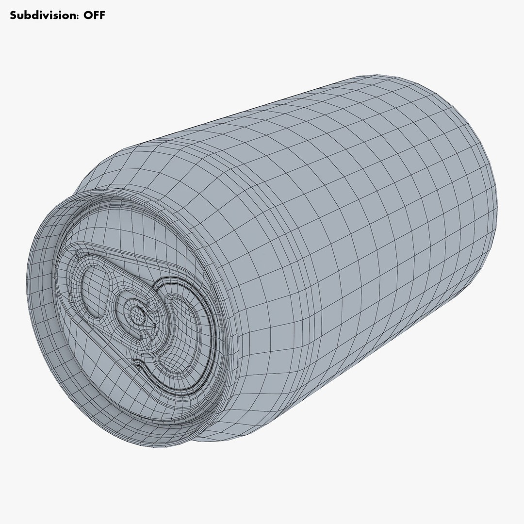 Aluminum Standard Can 330ml 3D Model – PBR Textured, Game-Ready Formats - View 22
