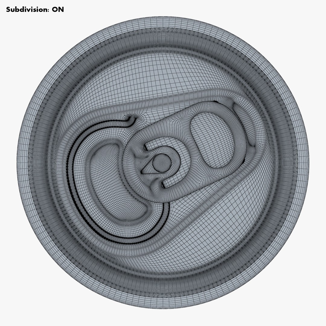 Aluminum Standard Can 330ml 3D Model – PBR Textured, Game-Ready Formats - View 27