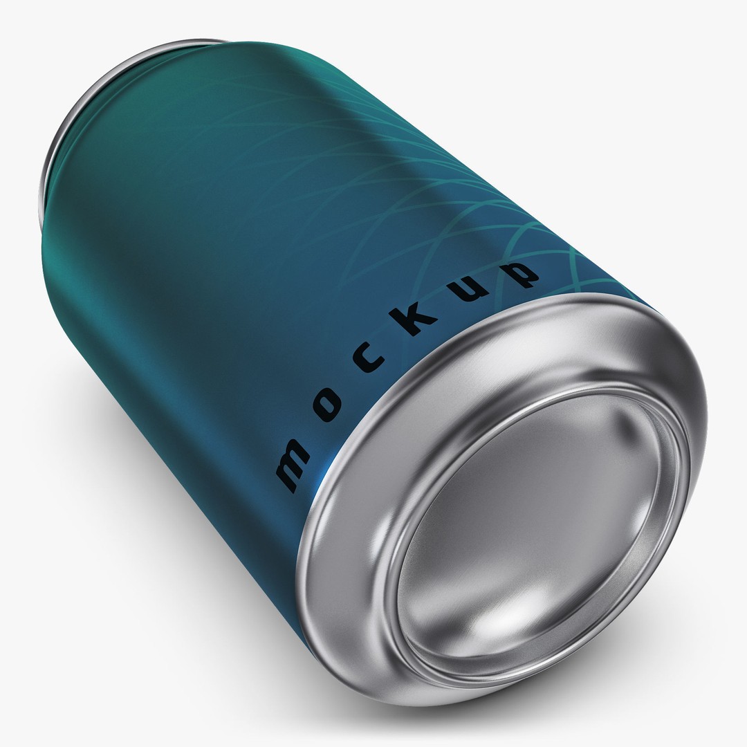 Aluminum Standard Can 330ml 3D Model – PBR Textured, Game-Ready Formats - View 8