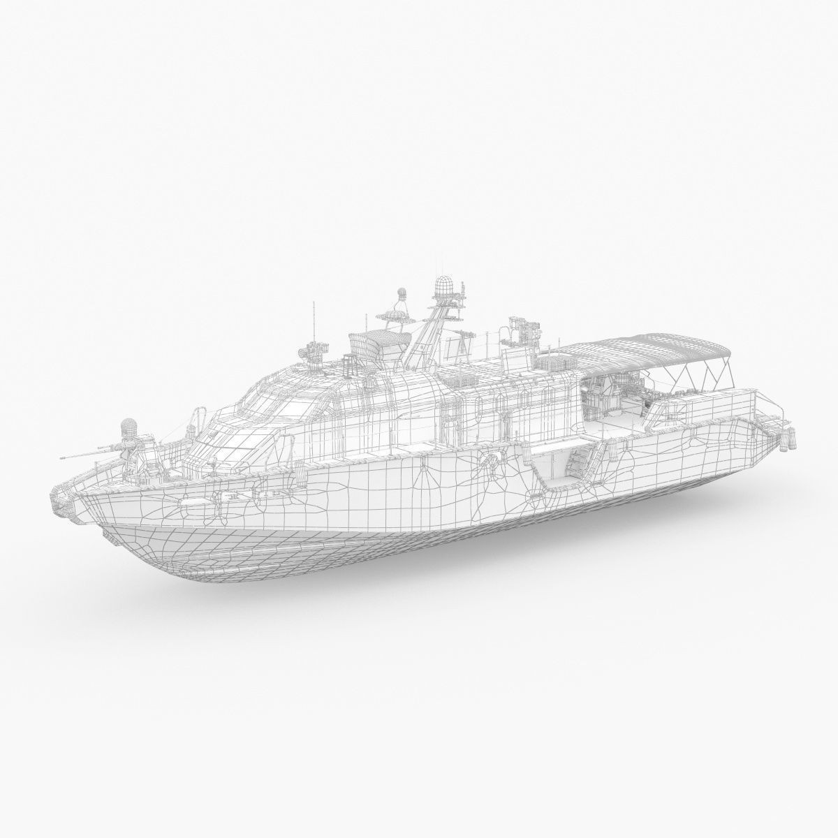 Coastal Command Patrol Boat - Game-Ready 3D Model