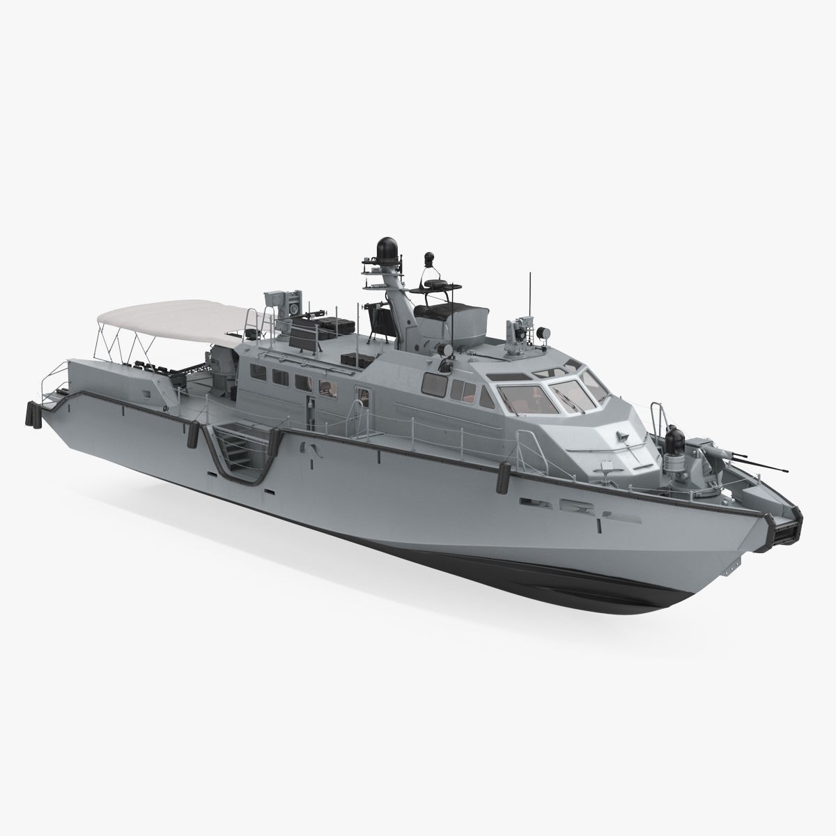 Coastal Command Patrol Boat - Game-Ready 3D Model - View 11