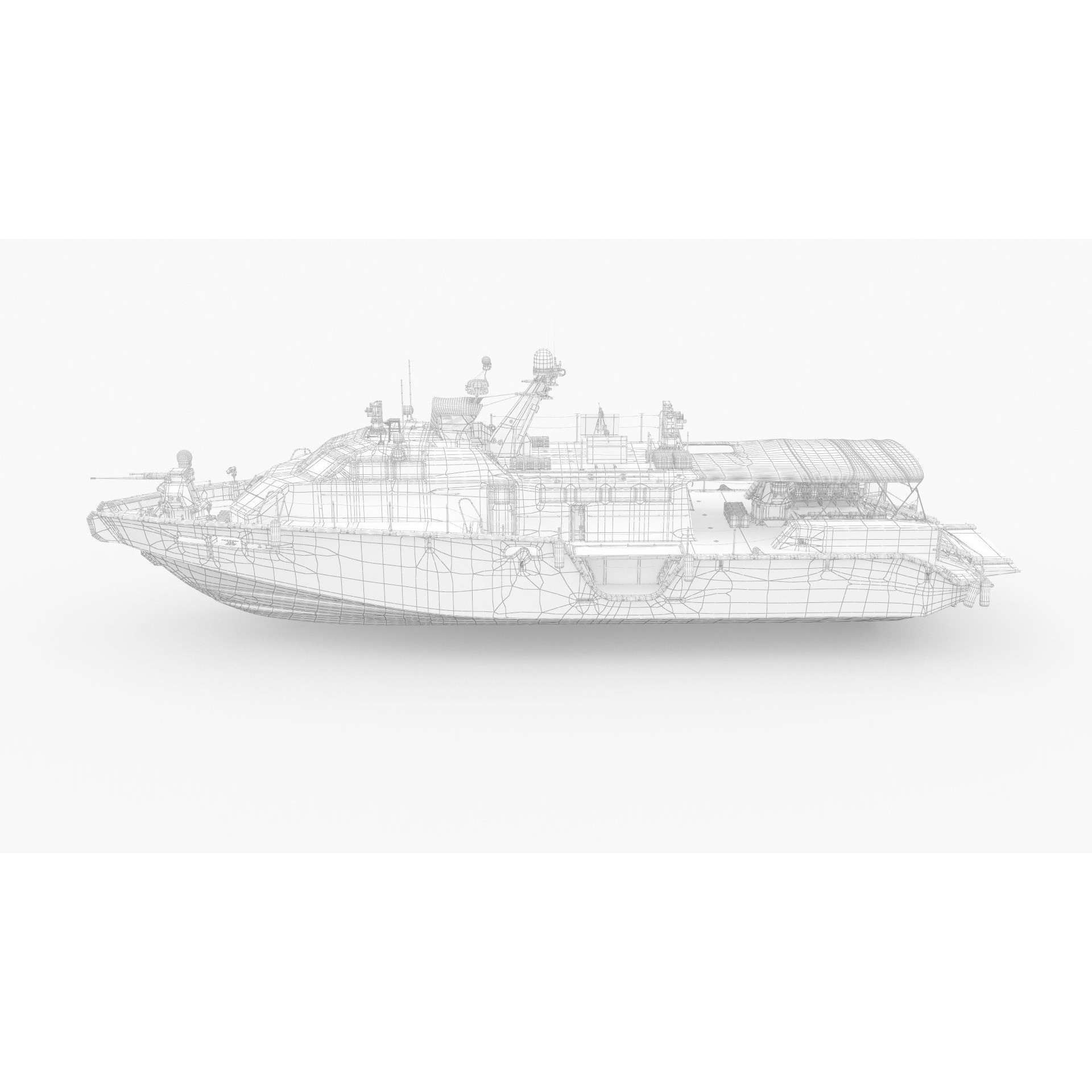 Coastal Command Patrol Boat - Game-Ready 3D Model - View 17