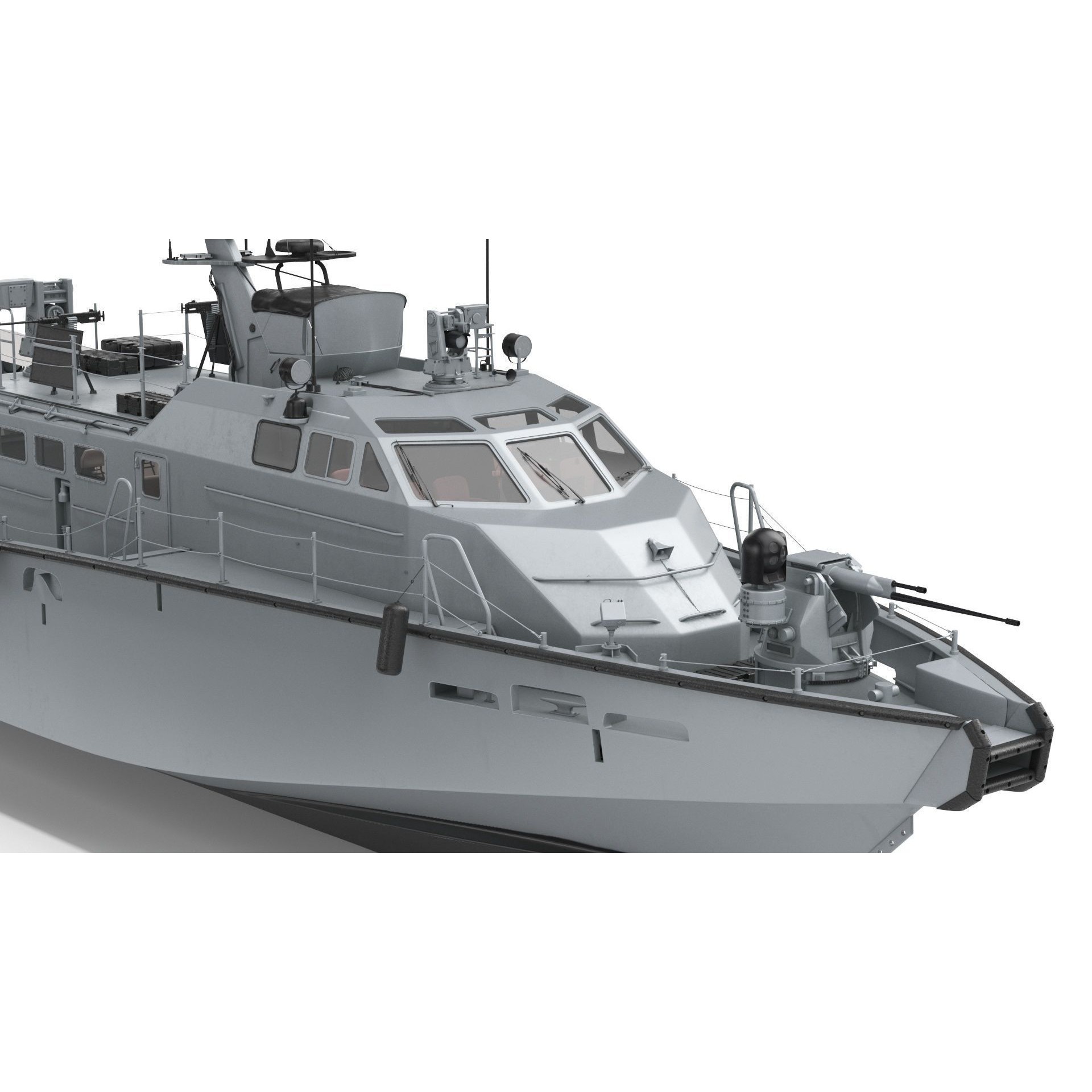 Coastal Command Patrol Boat - Game-Ready 3D Model - View 21