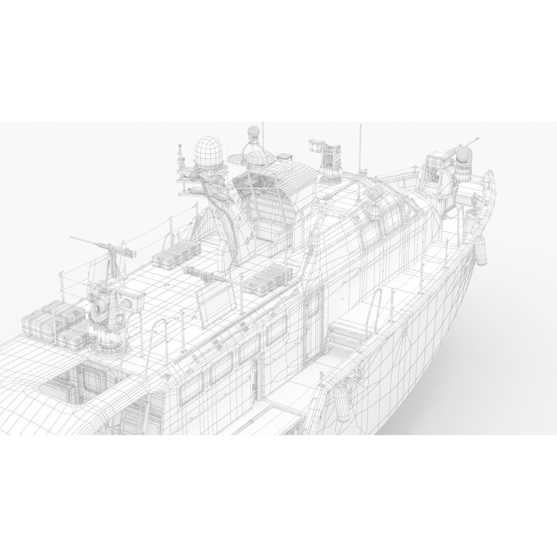 Coastal Command Patrol Boat - Game-Ready 3D Model - View 24