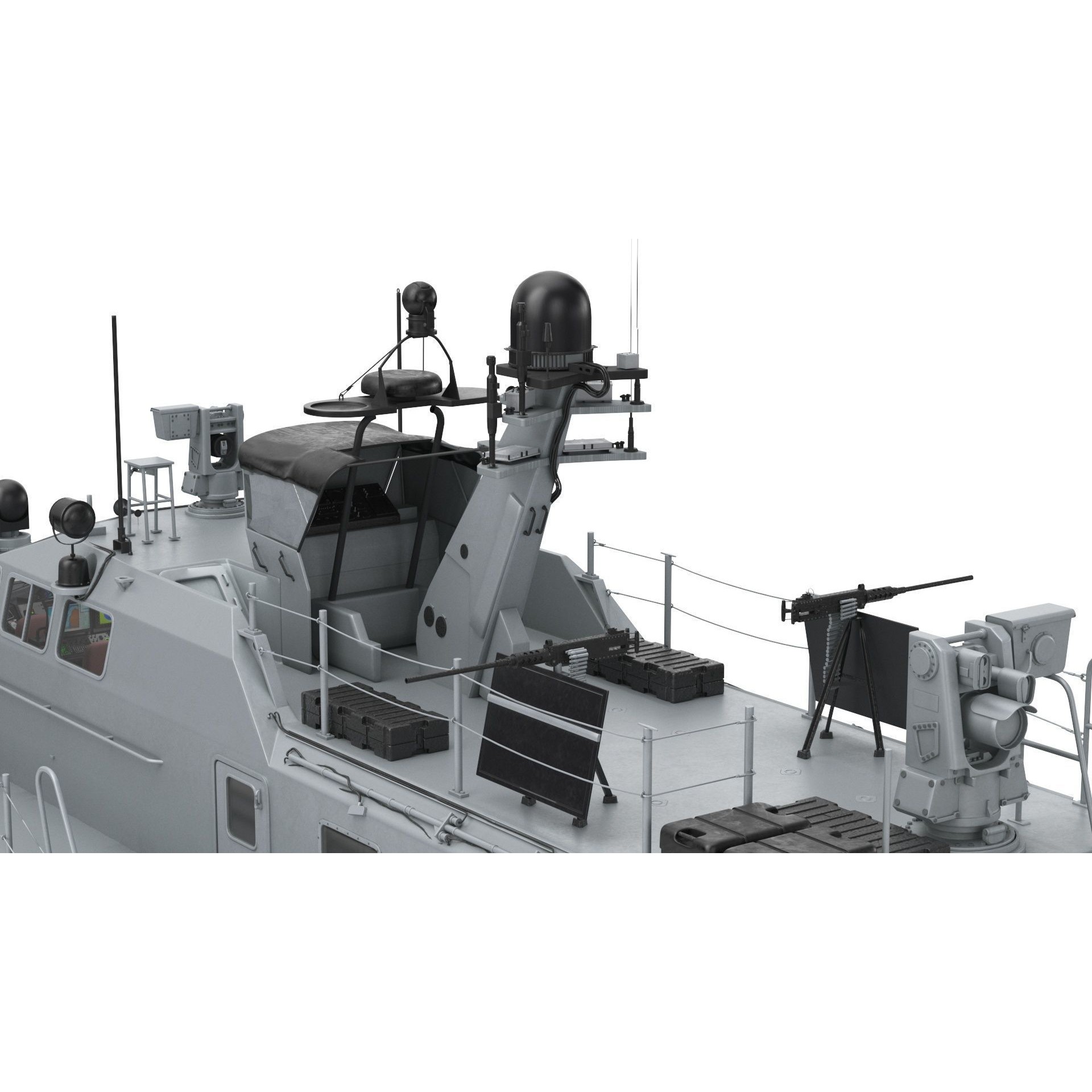 Coastal Command Patrol Boat - Game-Ready 3D Model - View 25