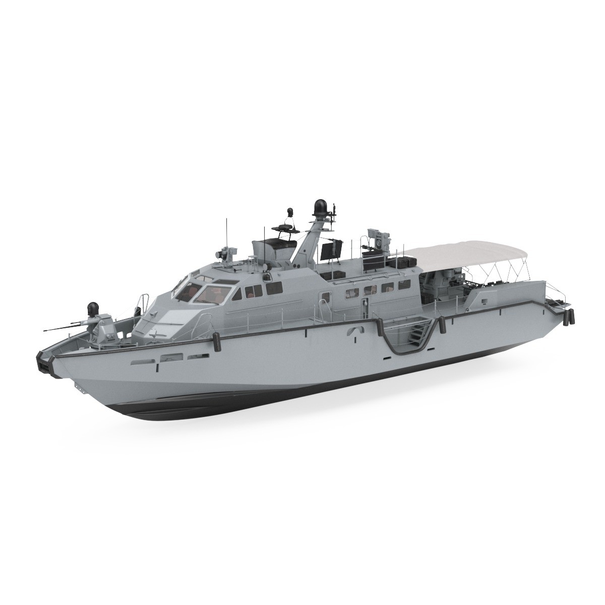 Coastal Command Patrol Boat - Game-Ready 3D Model - View 27