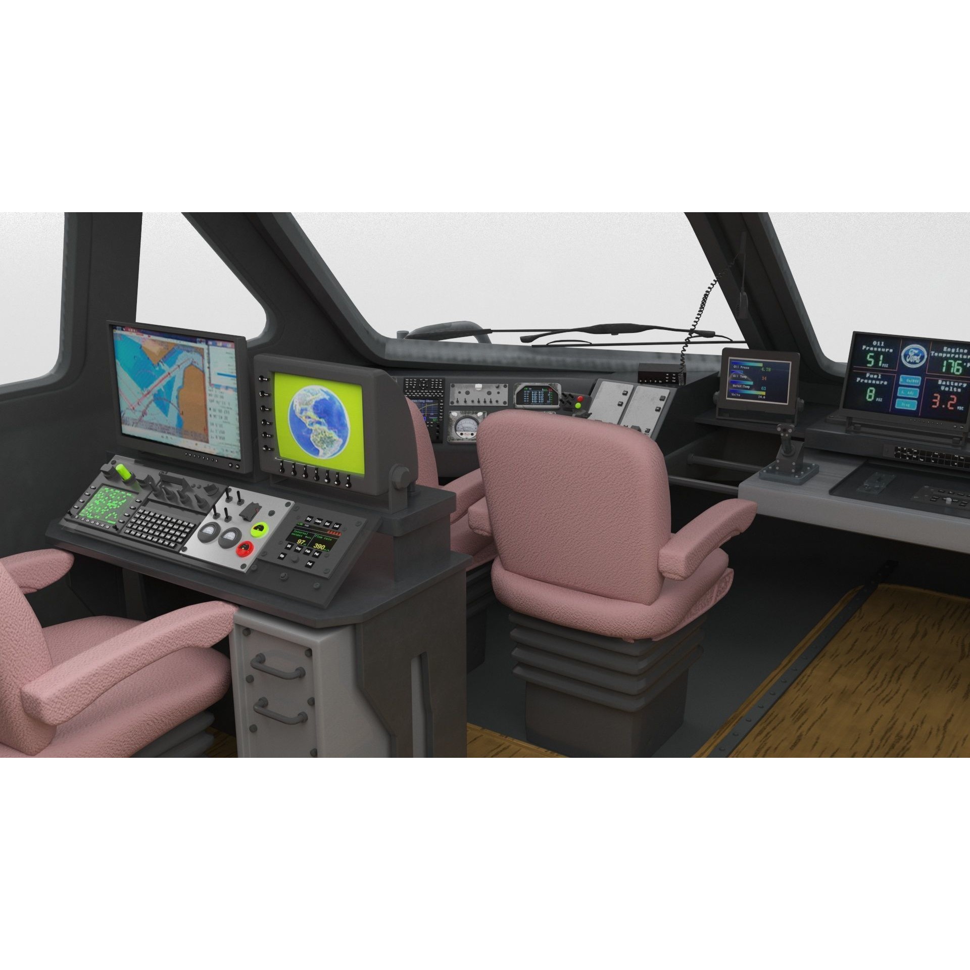 Coastal Command Patrol Boat - Game-Ready 3D Model - View 5