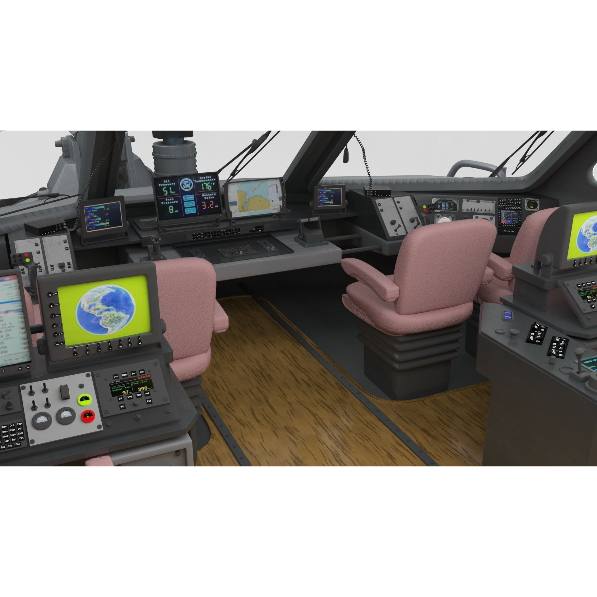 Coastal Command Patrol Boat - Game-Ready 3D Model - View 7