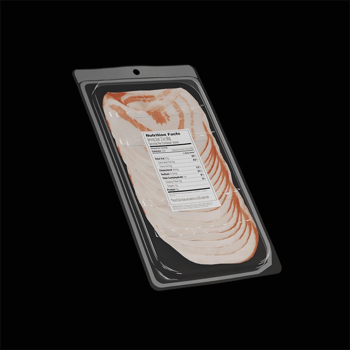 Uncured Pancetta 3D Model – Photorealistic PBR Asset, FBX - View 5