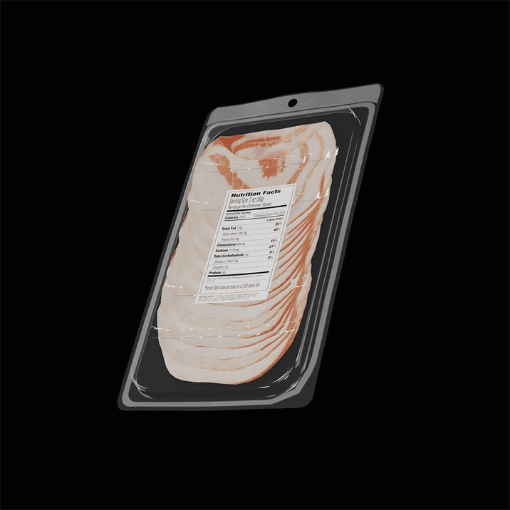 Uncured Pancetta 3D Model – Photorealistic PBR Asset, FBX - View 6