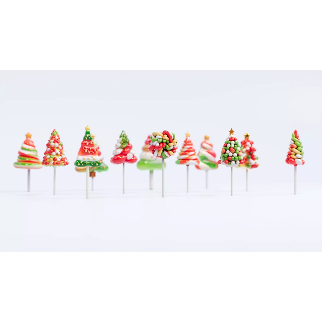 Christmas Tree Lollipop 3D Model – PBR Textured, Multiple Formats - View 5