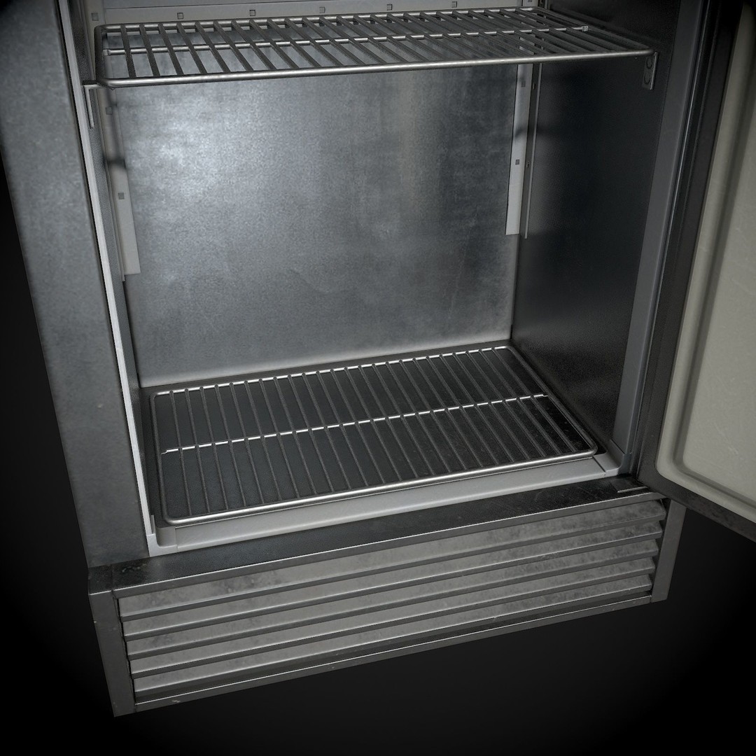 Refrigerator 3D Model – Low Poly Game Ready Asset, FBX, OBJ - View 10