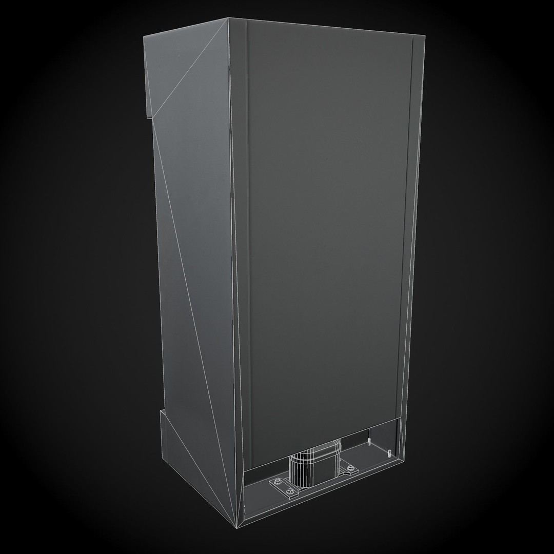 Refrigerator 3D Model – Low Poly Game Ready Asset, FBX, OBJ - View 12