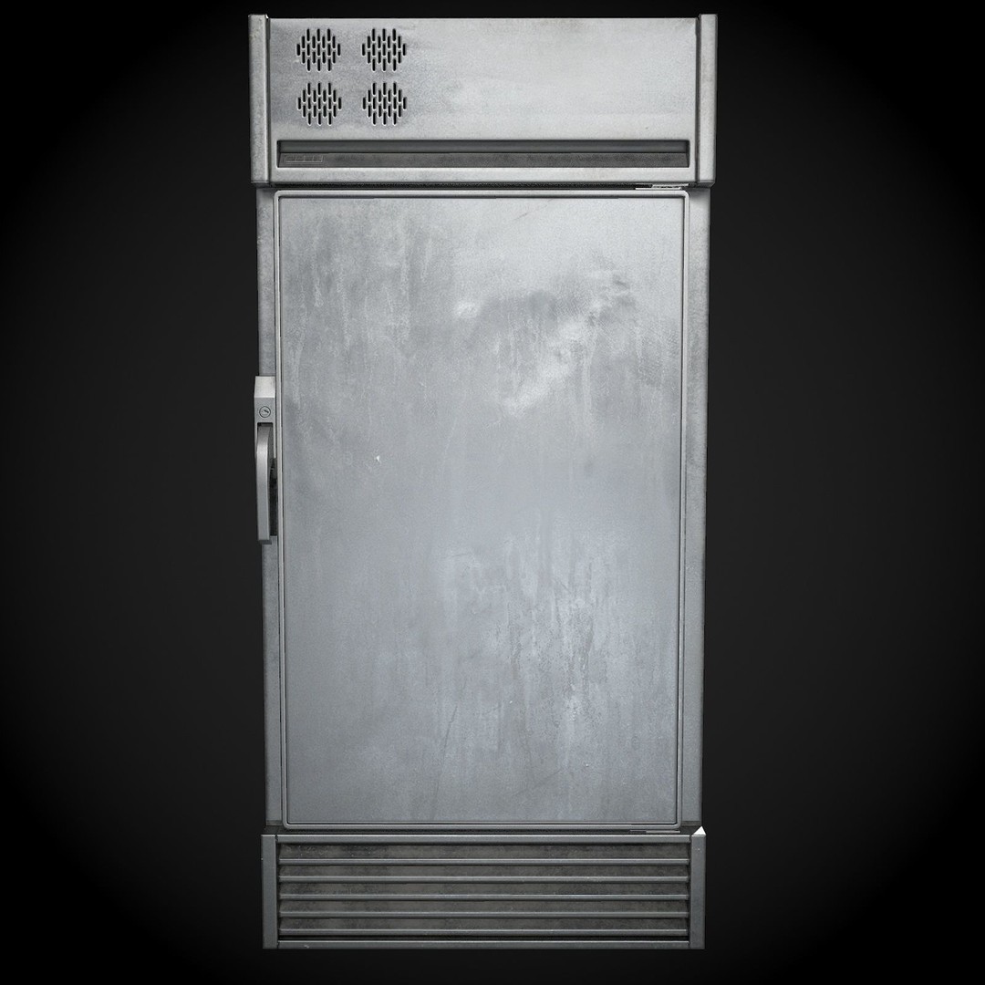 Refrigerator 3D Model – Low Poly Game Ready Asset, FBX, OBJ - View 6