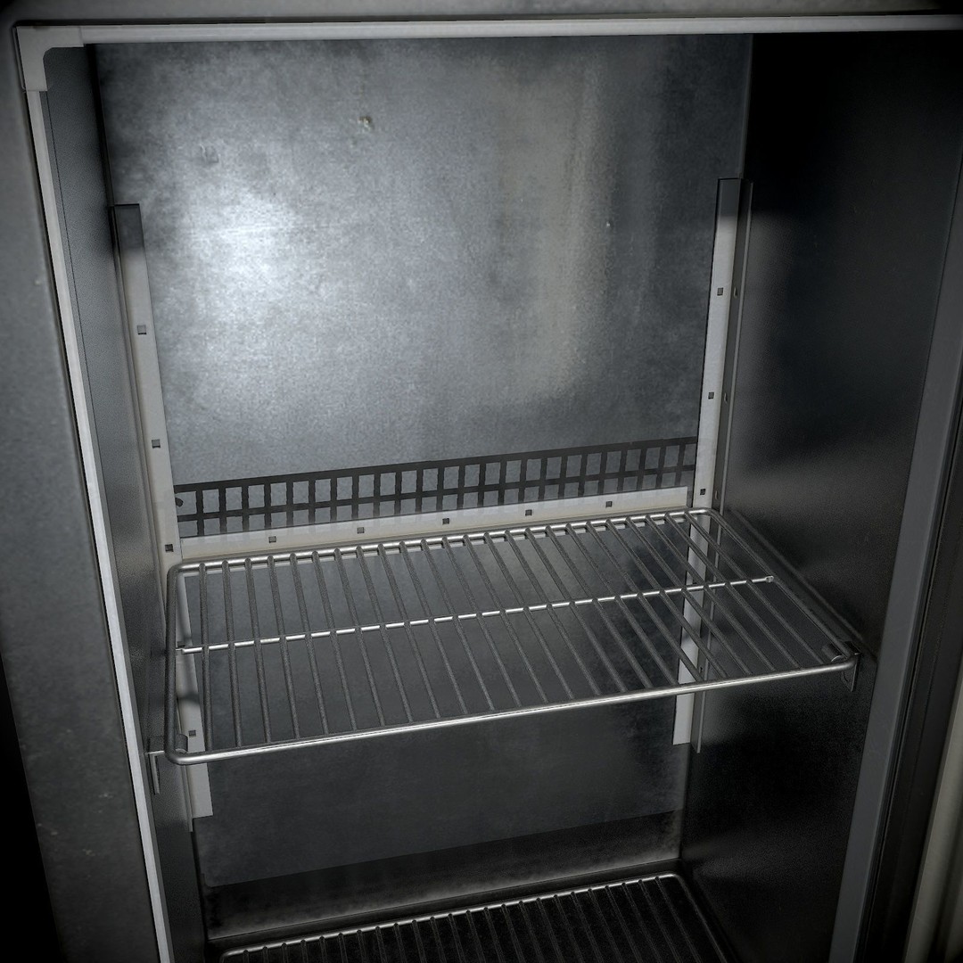 Refrigerator 3D Model – Low Poly Game Ready Asset, FBX, OBJ - View 9