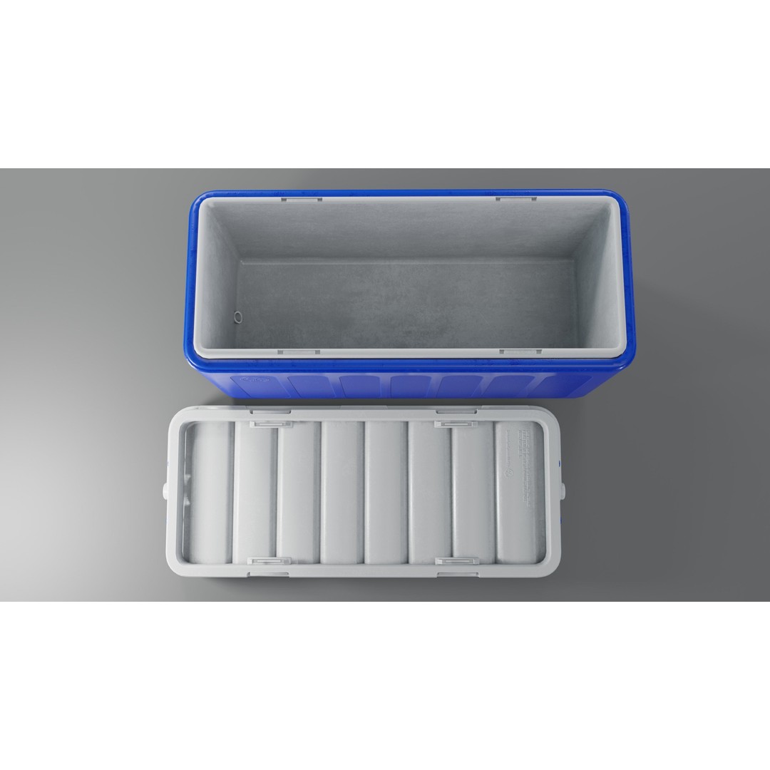 Cooler Box 3D Model – Low Poly PBR Asset for Games, FBX, OBJ - View 13