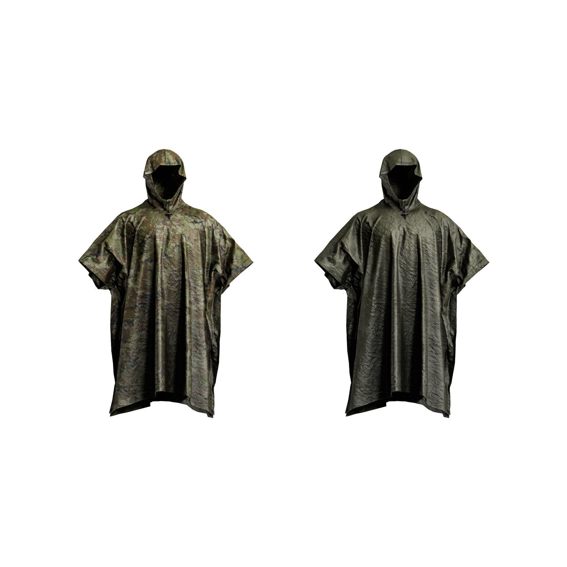Valhalla Poncho - Low-Poly Game-Ready 3D Model - View 3