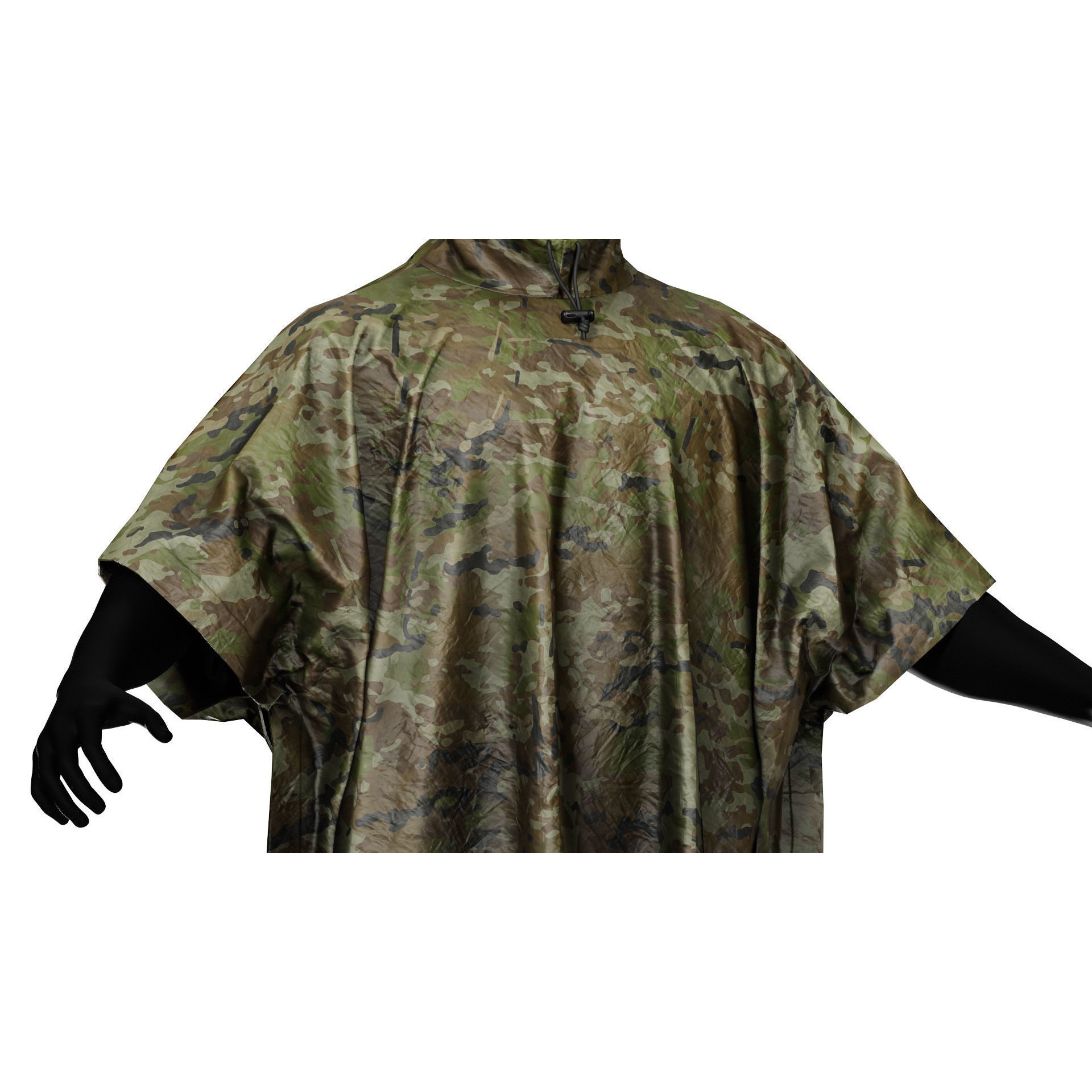 Valhalla Poncho - Low-Poly Game-Ready 3D Model - View 8