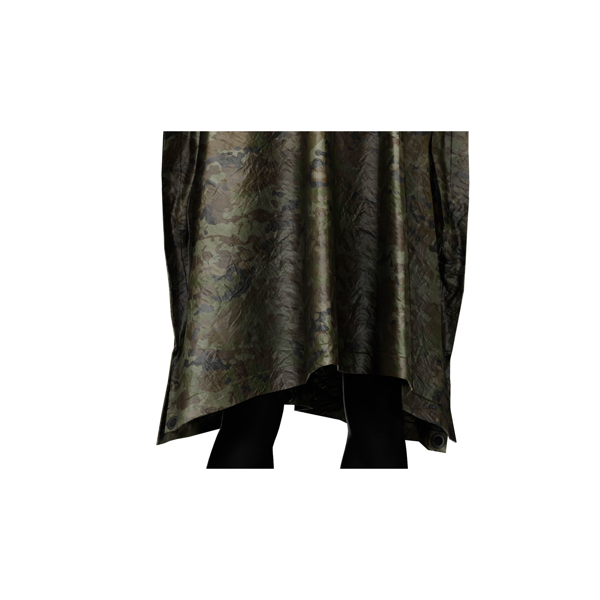 Valhalla Poncho - Low-Poly Game-Ready 3D Model - View 9