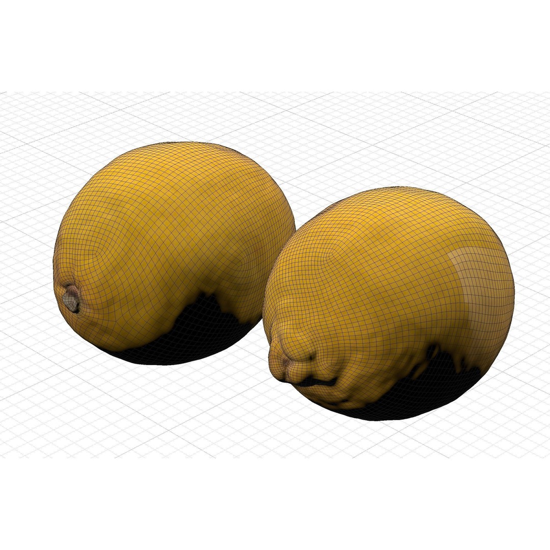 Lemon 3D Model – Photoreal Fruit Asset, PBR Textures, FBX, OBJ