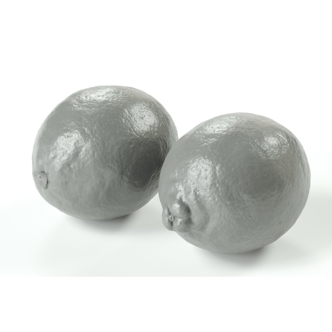 Lemon 3D Model – Photoreal Fruit Asset, PBR Textures, FBX, OBJ - View 5