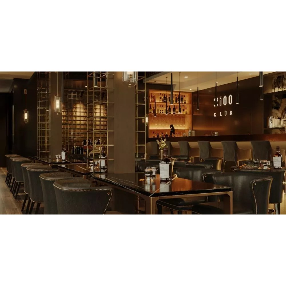 Restaurant Interior Design 3D Model – Modern Café Layout, FBX, OBJ - View 6