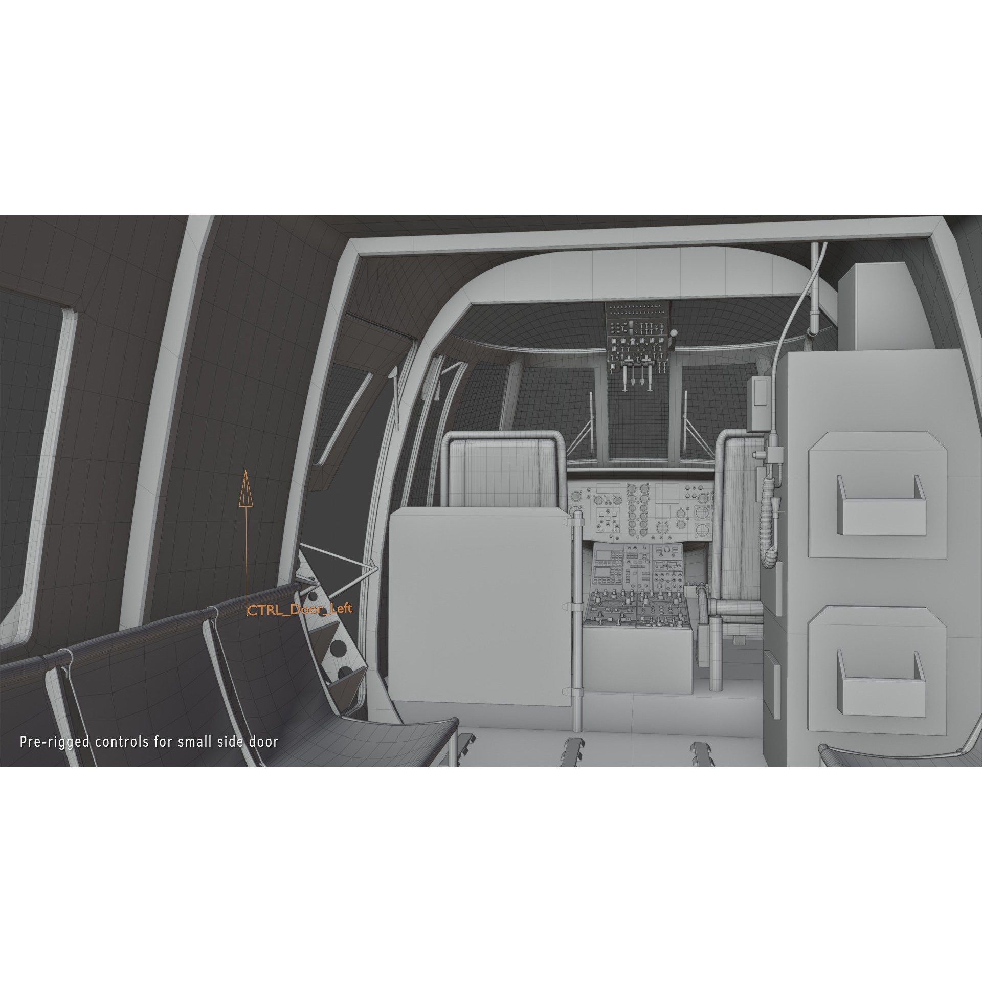 Westland Sea King HC4 - Game-Ready 3D Model - View 12