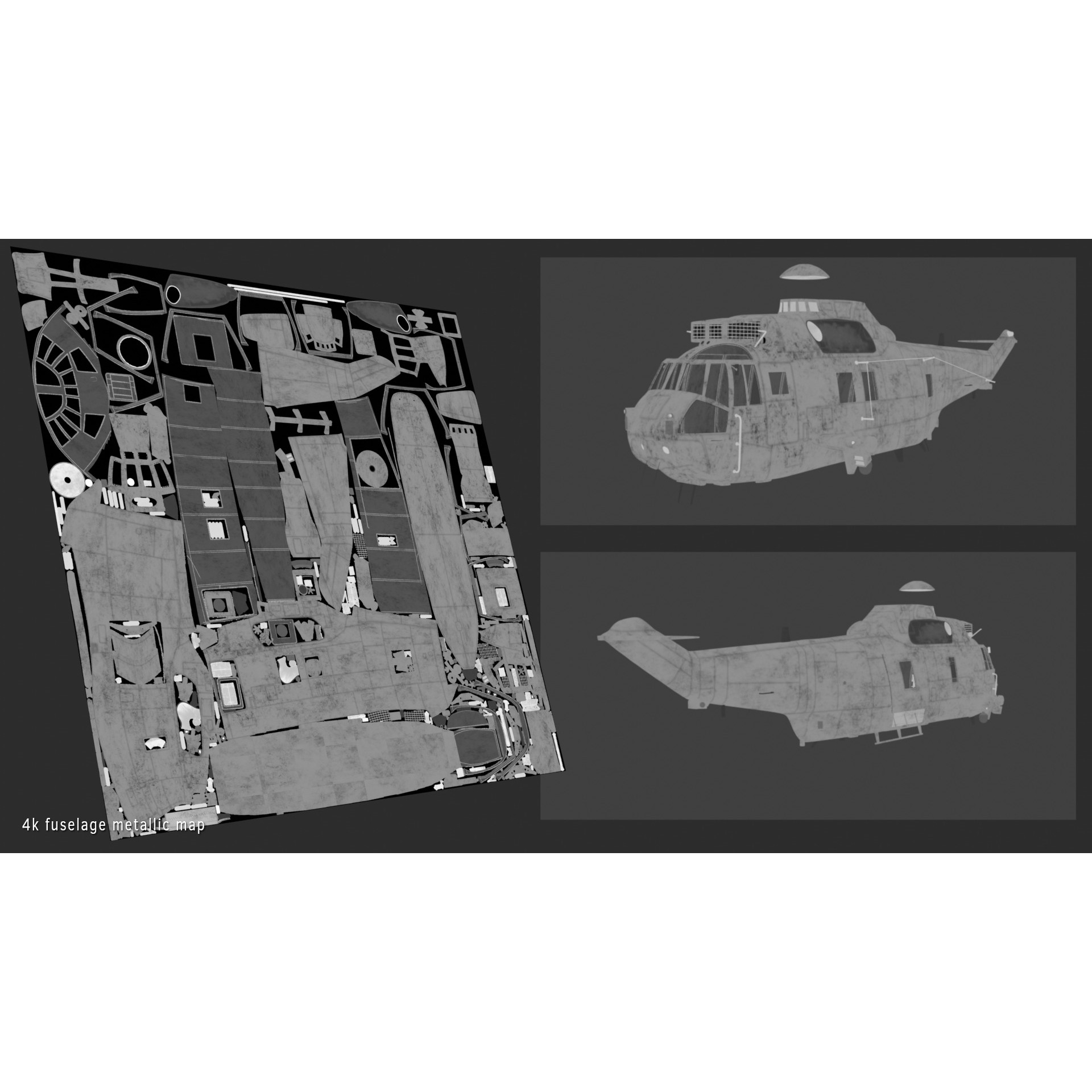 Westland Sea King HC4 - Game-Ready 3D Model - View 26