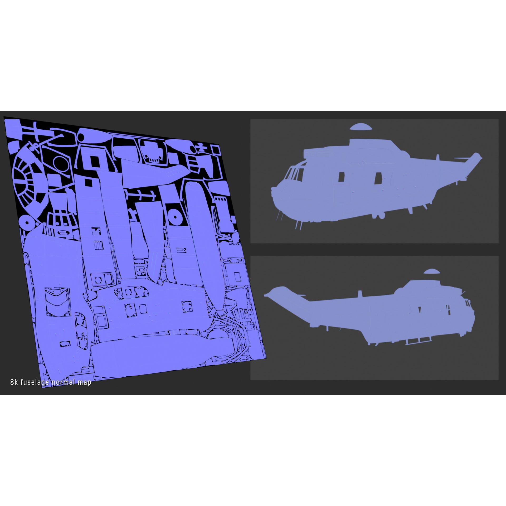 Westland Sea King HC4 - Game-Ready 3D Model - View 28