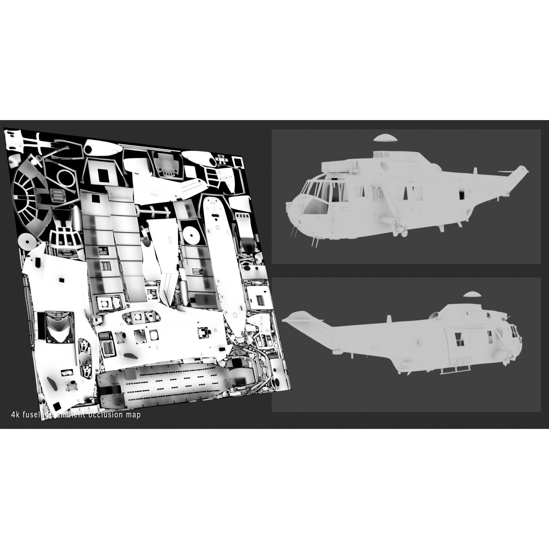 Westland Sea King HC4 - Game-Ready 3D Model - View 29