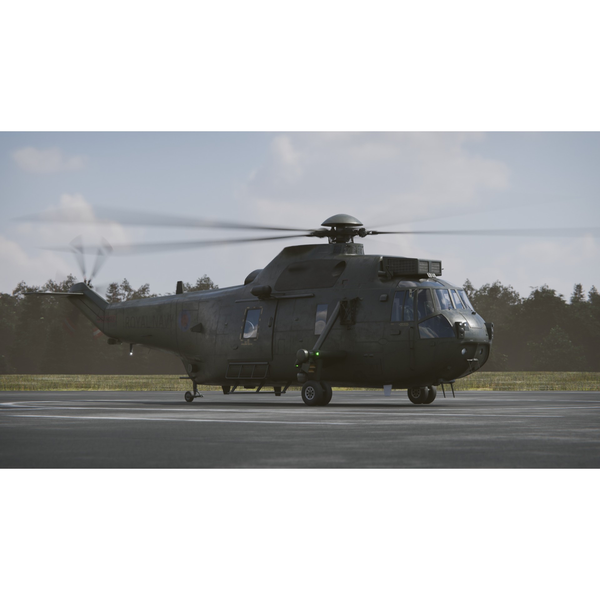 Westland Sea King HC4 - Game-Ready 3D Model - View 5