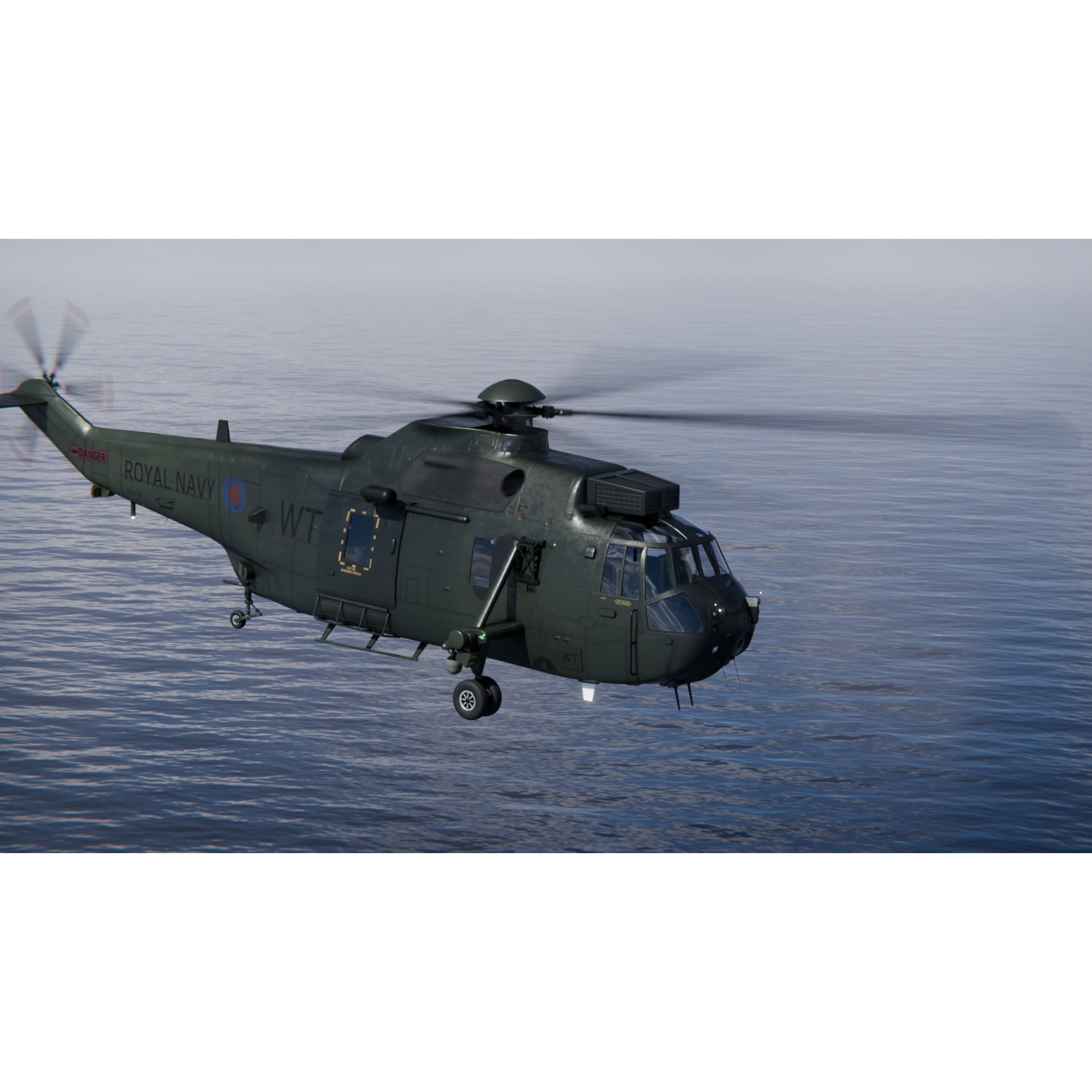 Westland Sea King HC4 - Game-Ready 3D Model - View 6