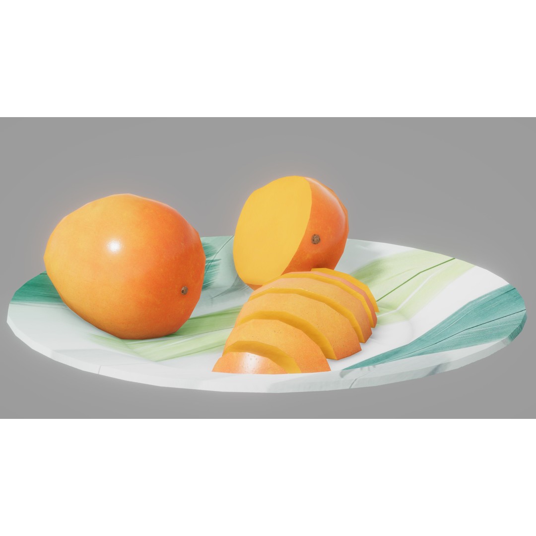 Fruits 3D Model – Low Poly Game Asset with PBR Textures, FBX - View 13