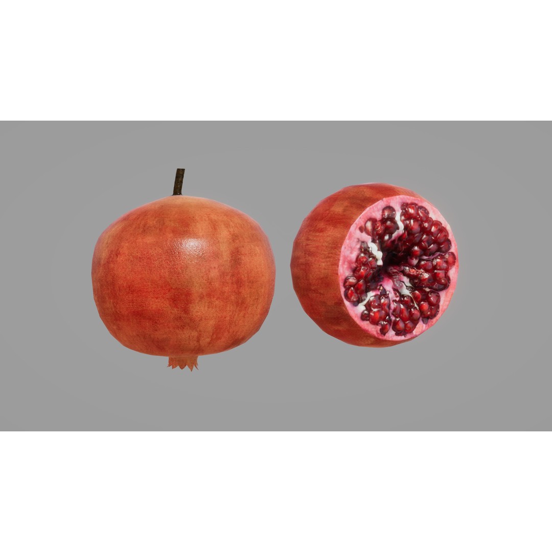 Fruits 3D Model – Low Poly Game Asset with PBR Textures, FBX - View 5