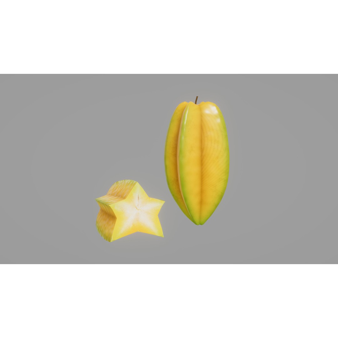 Fruits 3D Model – Low Poly Game Asset with PBR Textures, FBX - View 6