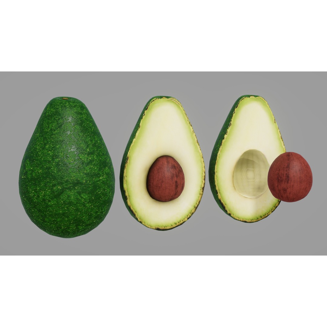 Fruits 3D Model – Low Poly Game Asset with PBR Textures, FBX - View 8