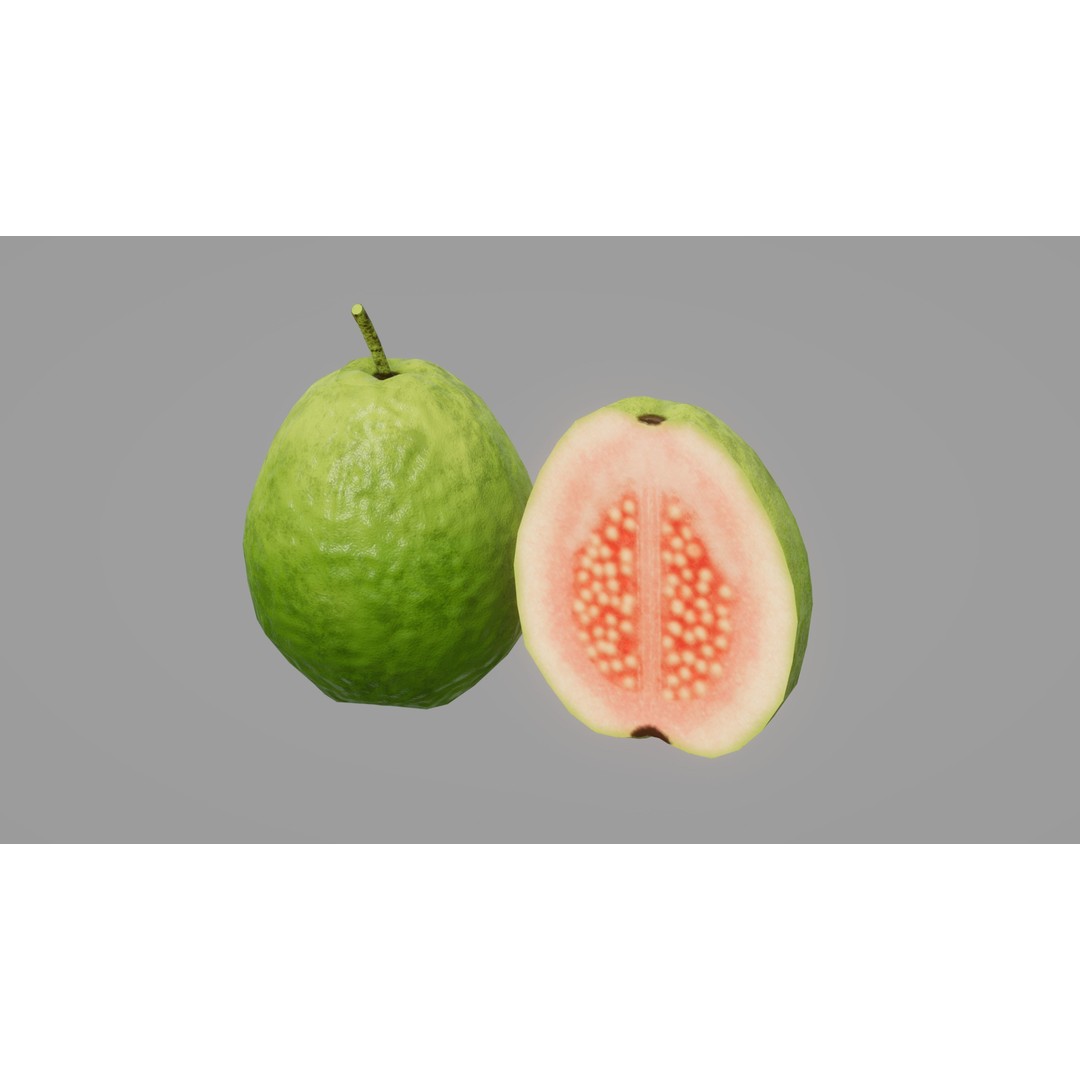 Fruits 3D Model – Low Poly Game Asset with PBR Textures, FBX - View 9