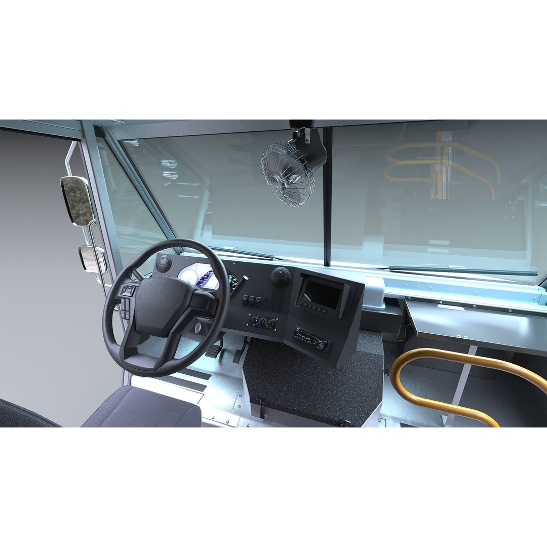 Freightliner Step Van 3D Model – Low Poly Game Ready Truck, PBR Textures - View 16