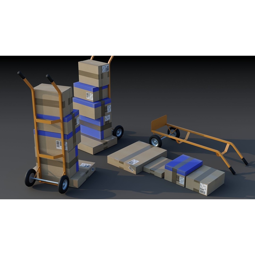 Freightliner Step Van 3D Model – Low Poly Game Ready Truck, PBR Textures - View 30