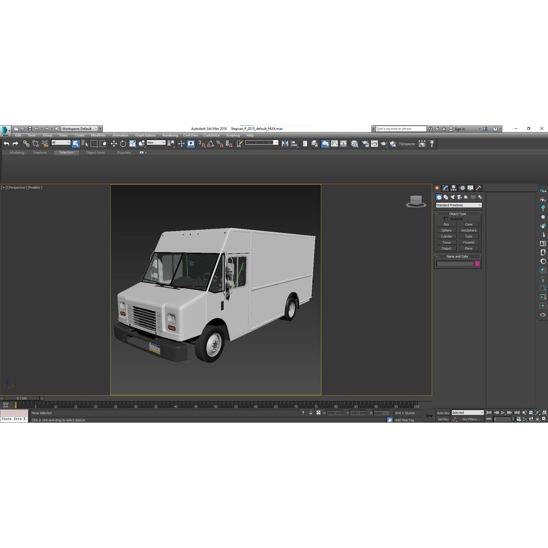 Freightliner Step Van 3D Model – Low Poly Game Ready Truck, PBR Textures - View 31