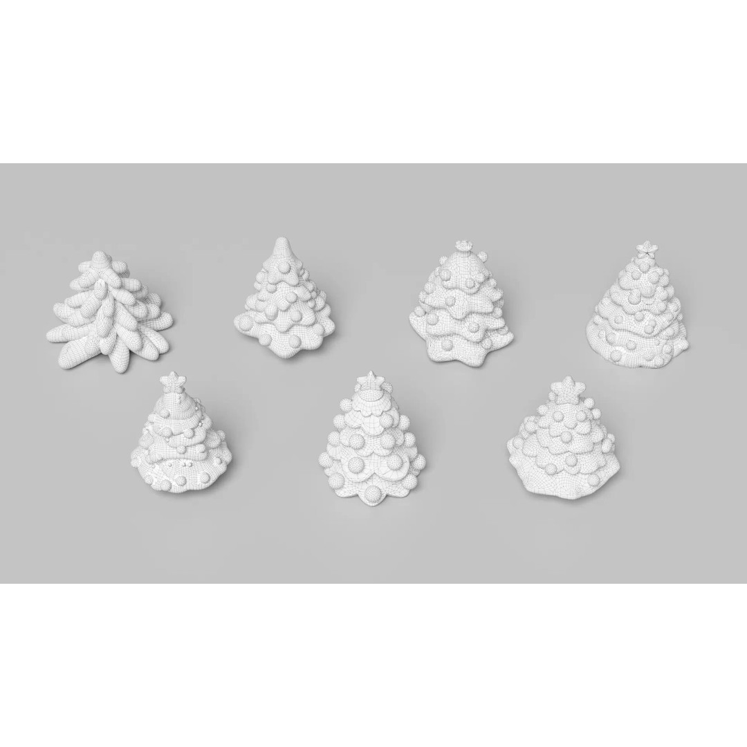 Christmas Tree Candy 3D Model – PBR Textured, Game-Ready Formats