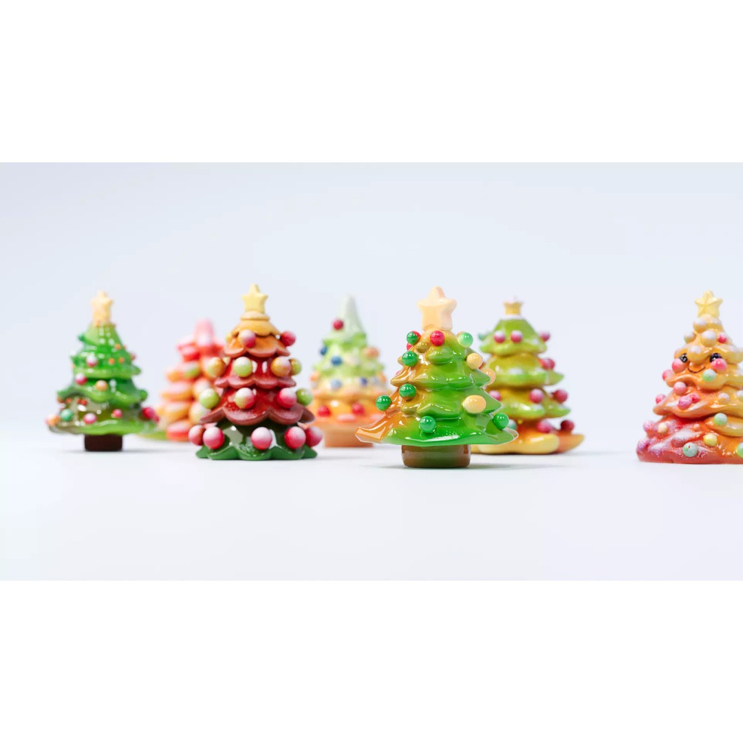 Christmas Tree Candy 3D Model – PBR Textured, Game-Ready Formats - View 4