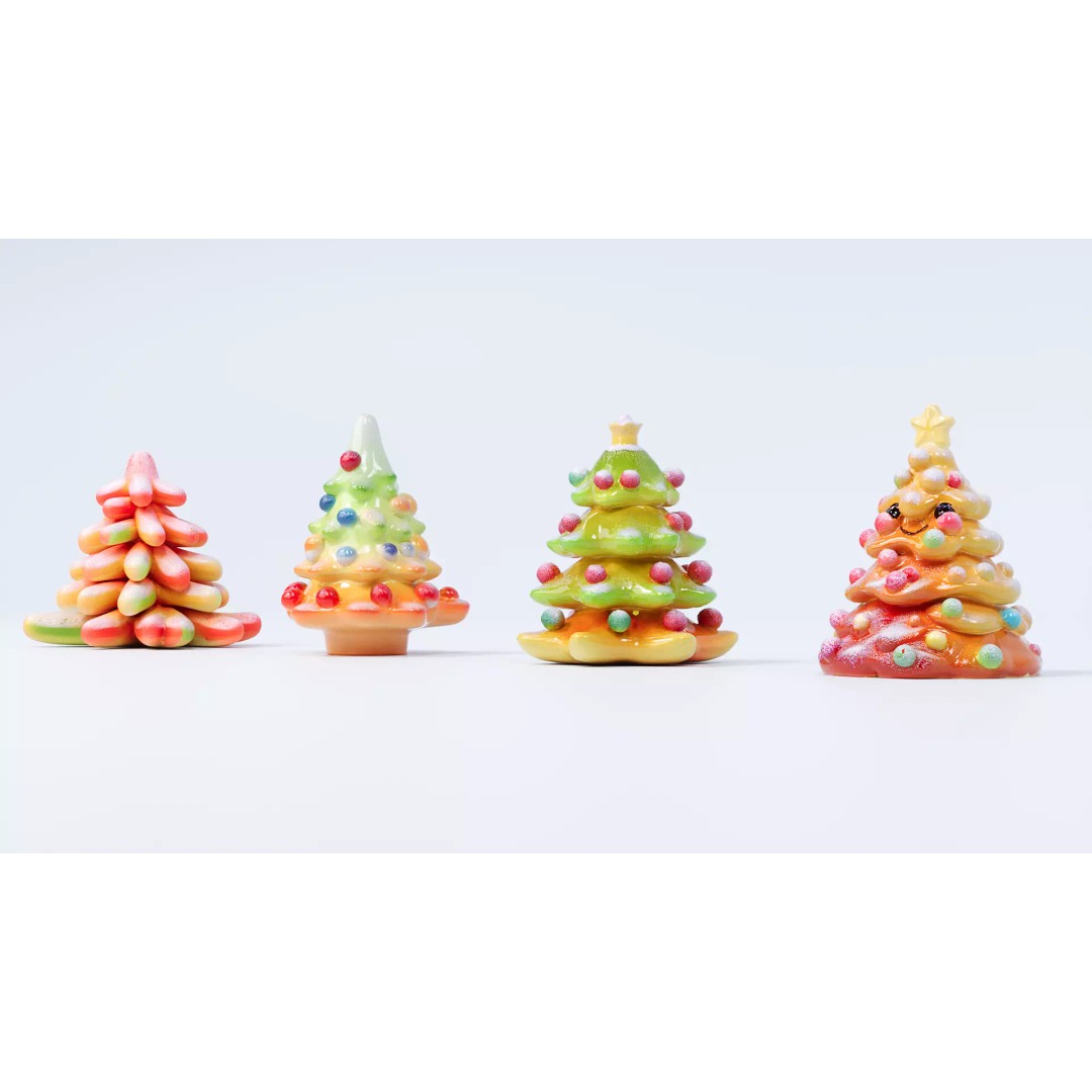 Christmas Tree Candy 3D Model – PBR Textured, Game-Ready Formats - View 6