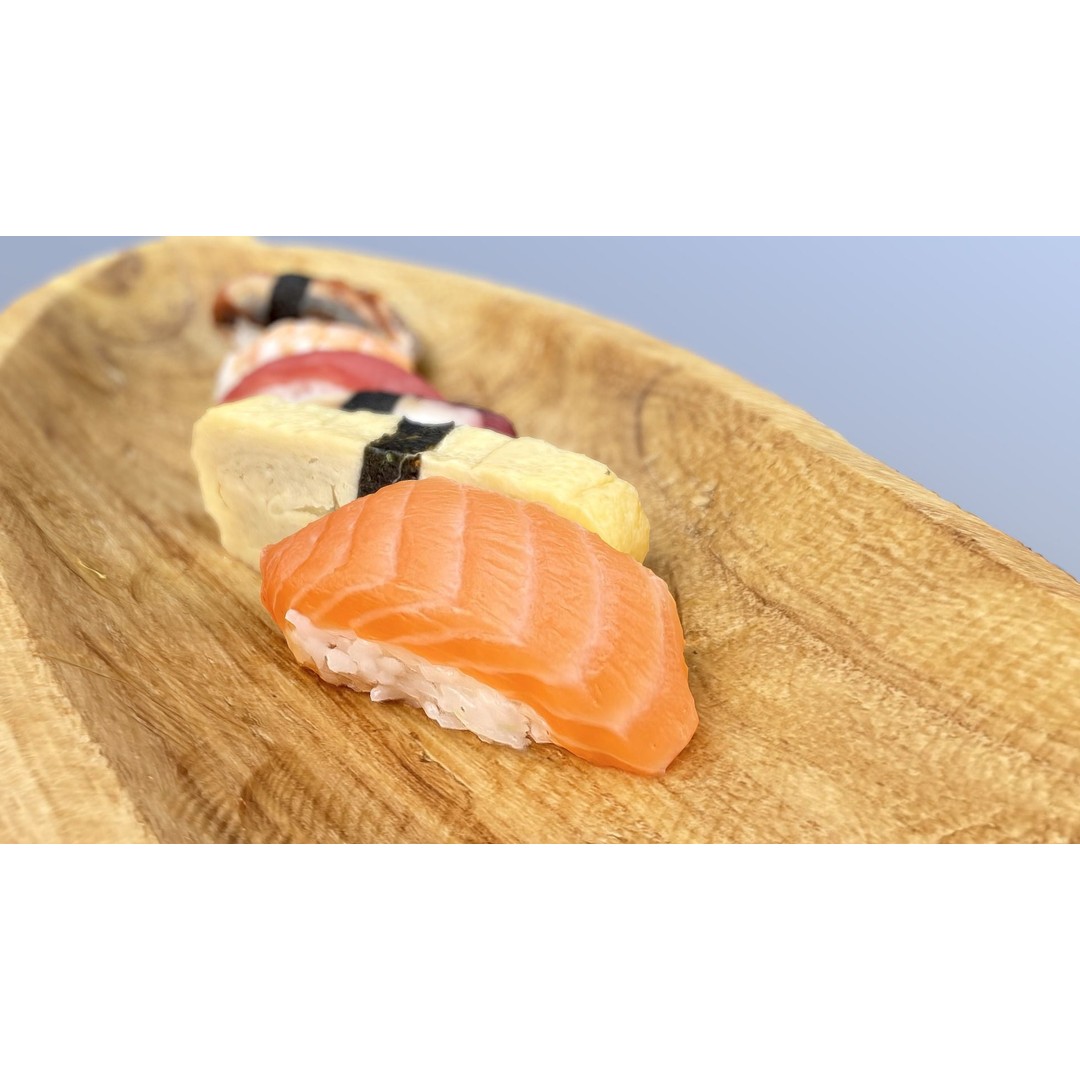 Sushi 3D Model – Low Poly Game Asset, PBR Textures, FBX, Blender - View 5