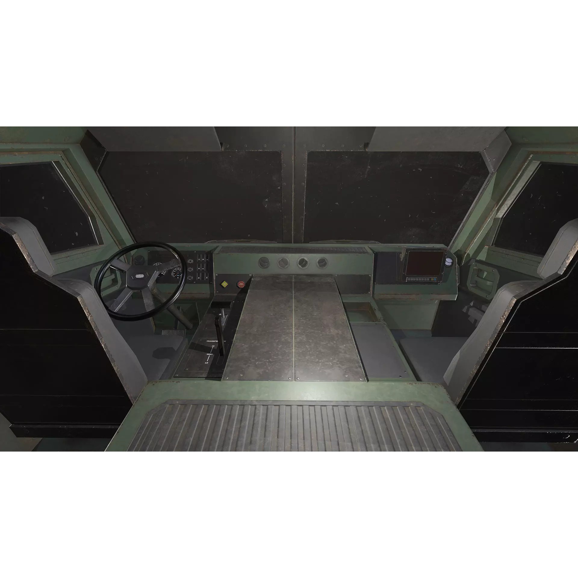 Military Truck V2 - Low-Poly Game-Ready 3D Model - View 29