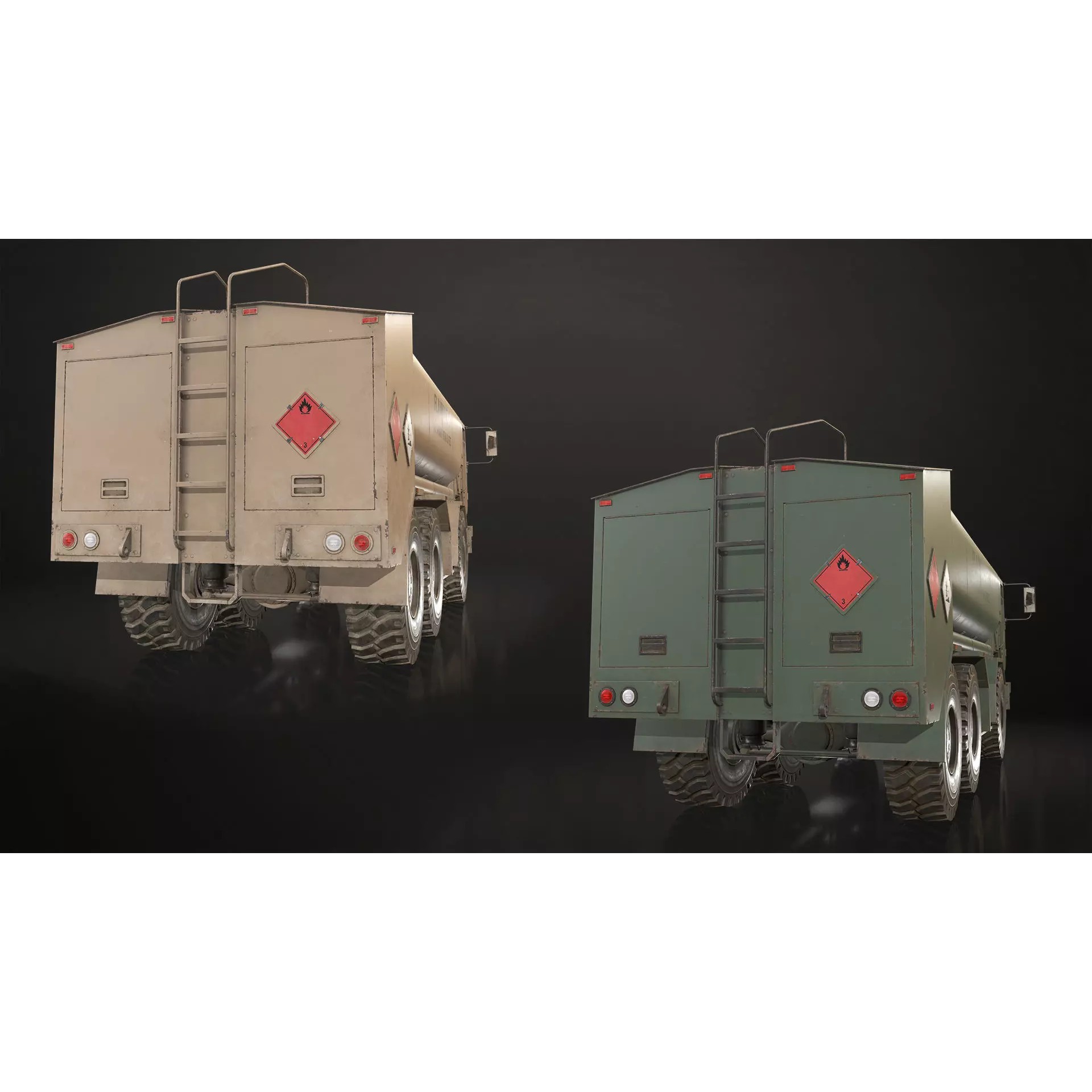 Military Truck V2 - Low-Poly Game-Ready 3D Model - View 8