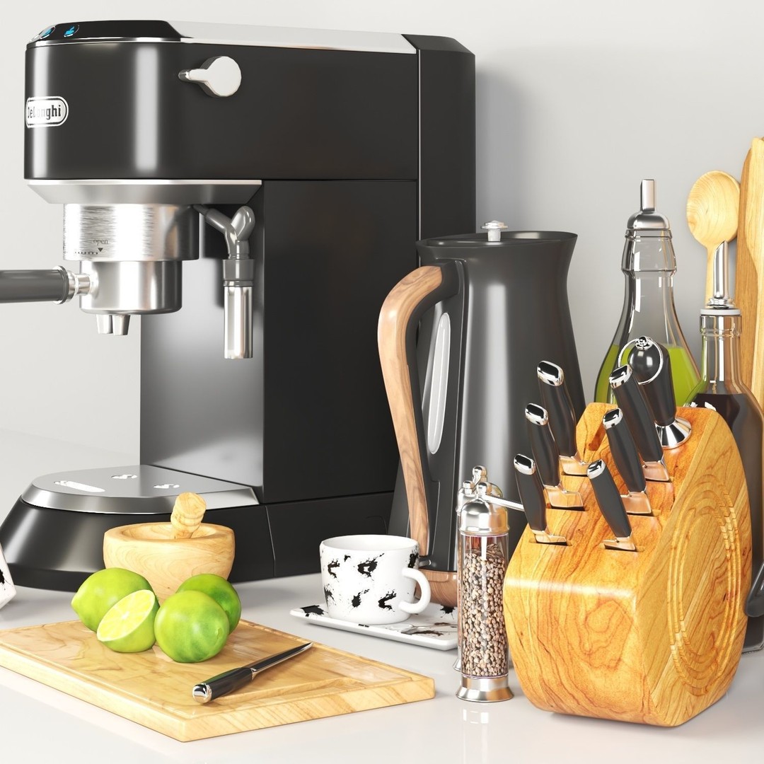 Kitchen Accessories 3D Model – High Poly Utensils, Textured PBR Formats - View 5